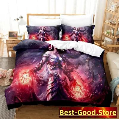 2023 M-Magic The Gathering Bedding Set Cartoon Anime Three-piece Set Adult Kid Bedroom Duvetcover Sets 3D Kawaii