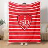 Stade Brestois 29 Print Flannel Blanket High Quality Warm Comfortable Cover for All Seasons Perfect for Gifts Home Decor