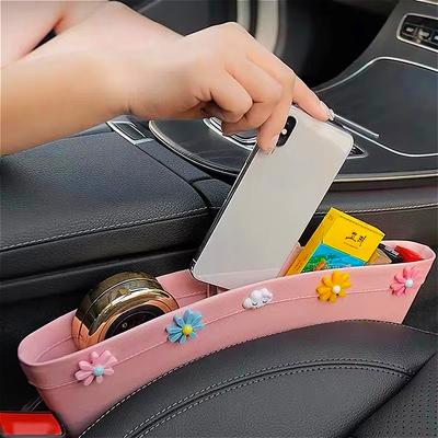 Car Storage Box Seat Organizer Mobile Phone Card Sundries Pocket Gadget Cup Drink Holder Accessories Interior