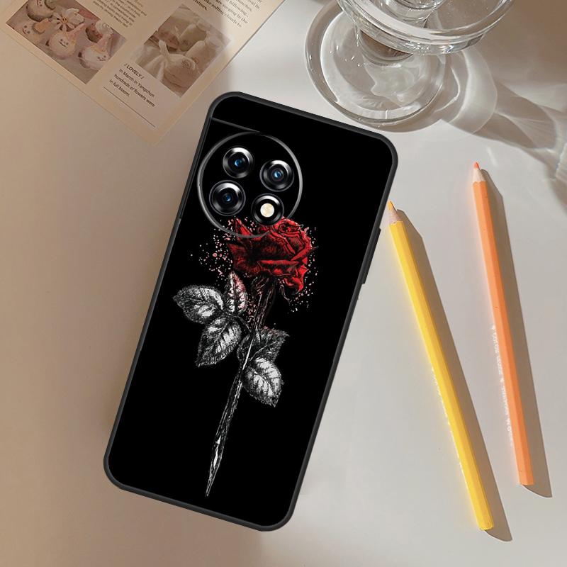 Bright Red Roses Flowers Funda For OnePlus 13R 13 12 R 11 9 10 Pro 8T 9RT 10T OnePlus Nord CE 2 3 4 Lite N20 N30 Case