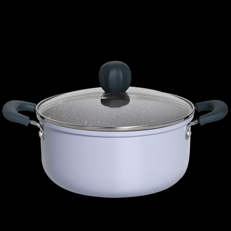 COOKER KING 22cm Maifan Stone Non-stick Stew & Soup Pot