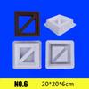 Plastic Holle Baksteenmal 20*20*6cm 3D Beeldhouwerk Cement Antieke Baksteenmal Antislip Vierkante Muursteenmal Rooster Achtergrond