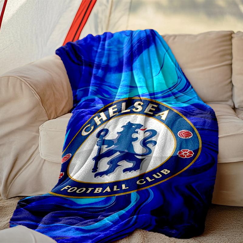 1pc Cozy Print Blanket, Chelsea FC Blanket Appropriate for Home Picnic and Travel Adventures