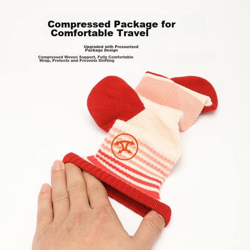 TFO Competition-Grade Outdoor Socks, Comfortable And Durable Sports Running Socks, Hiking And Mountaineering Socks 2202395, Women's Red