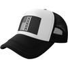 Lung Cancer Awareness Ribbon Flag Trucker Hat Adjustable Breathable Mesh Back Snapback Cap