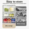 2Pcs/3Pcs/4Pcs Clear Fridge Organizer Open Drawer Snack Storage Box Multifunctional Container For Home