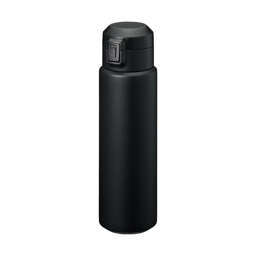 Trade Works Zalatto One-Touch Thermo Bottle, Vacuum Insulated, 500ml, Black, TS-1815-009