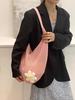Korean Chic Crochet Mesh Shoulder Bag – Women’s Hand-Knitted Large Tote for Summer Beach
