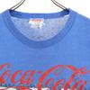 CocaCola 80s vintage Short sleeve Single stitch T-shirt L blue Men's Used