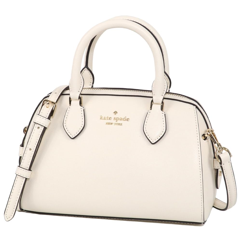 Kate Spade Bag KF493 Meringue Madison Saffiano Leather Duffle Crossbody for Women [Kate Spade] (Shoulder Bag) [Outlet Item] [Brand] [Item]