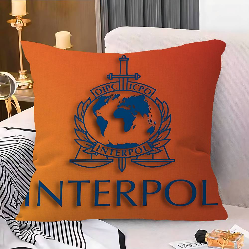 I-Interpols LOGO Pillowcase toon Gift Cushion Cover Bedroom Home Sofa Chair Seat Decor pillow case