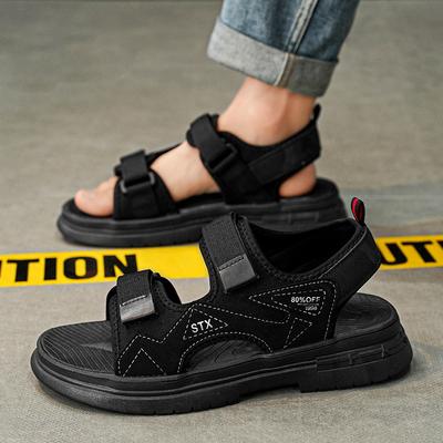 Sandalias de Verano para Hombre Adolescente Versátiles Casuales Sandalias para Conducir Plataforma Deportes al Aire Libre Ocio Vietnam Zapatillas de Playa