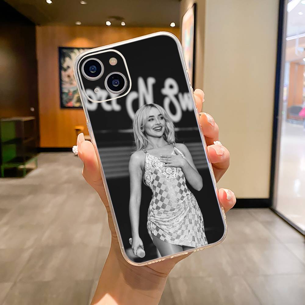 

Чехол для телефона Singer S-Sabrina C-Carpenter для iPhone 17, 16, 15, 14, 13, 12, 11, Pro Max, 16/15/14 Plus, прозрачный мягкий силиконовый чехол iPhone17