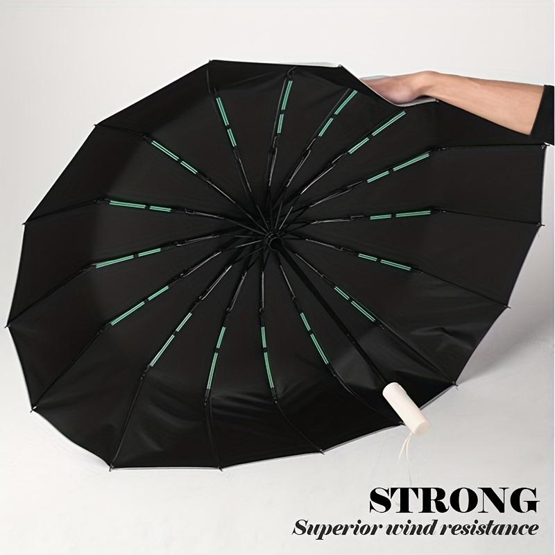 Automatic 32 Ribbed Umbrella - Windproof, Foldable, Sunscreen, and Sunshade Umbrella Dual Dragon Bone Sun Rain Dual Use