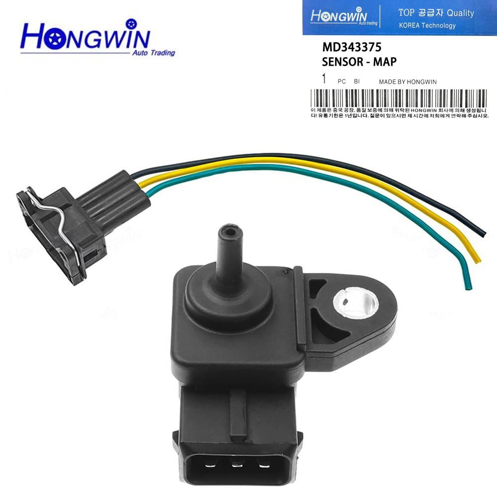 MD343375 MAP Intake Manifold Pressure Sensor For Mitsubishi Mirage 1.5L 1998-2002 Pajero Shogun MK3 L200 E1T16475
