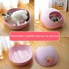 Cat Bed Detachable Natural felt Cat Bed Breathable Cat Cave Dark Gray Cat Bed House With Cushion for Pets Cats Pet Accessories