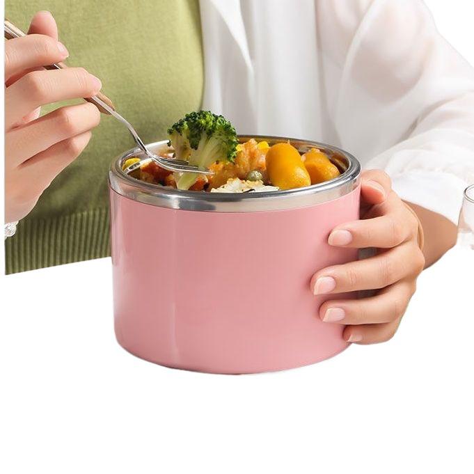 Multi-layer Insulated Stainless Steel Bento Lunch Box with Lid for Students & Office Workers