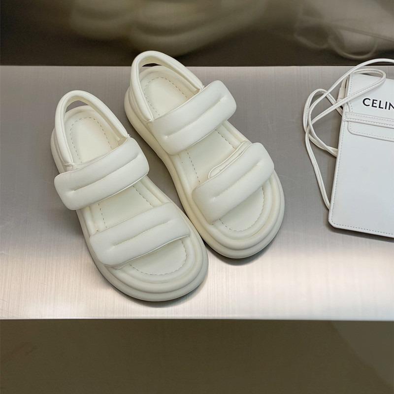 

[| + LY] Skinny platform sandals women s new open-toed Velcro shoes 40