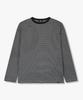 STUDIO TOMBOY [Men] Pinstripe Long Sleeve T-Shirt_Black 91M6122123