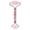 Natural Jade Stone Roller Massager Rose Quartz White Jade Face Roller Gouache Guasha Scraper Set Facial Lifting Massage Tools