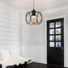 Evo Authentic Black Metal Chandelier Hall Entrance Pendant 