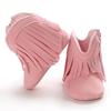 2023 Winter Säuglings Kleinkind Weiche Sohle Anti-slip Booties Neugeborenen Baby Junge Mädchen Fringe Solide PU Leder Krippe Gehen neue Weiche Schuhe