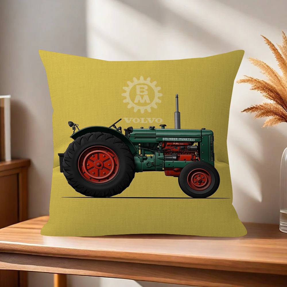 Car Tractor Decorative Cushion Cover Pillowcase Upholstery Sofa Throw Pillow Home Decor Pillowcas
