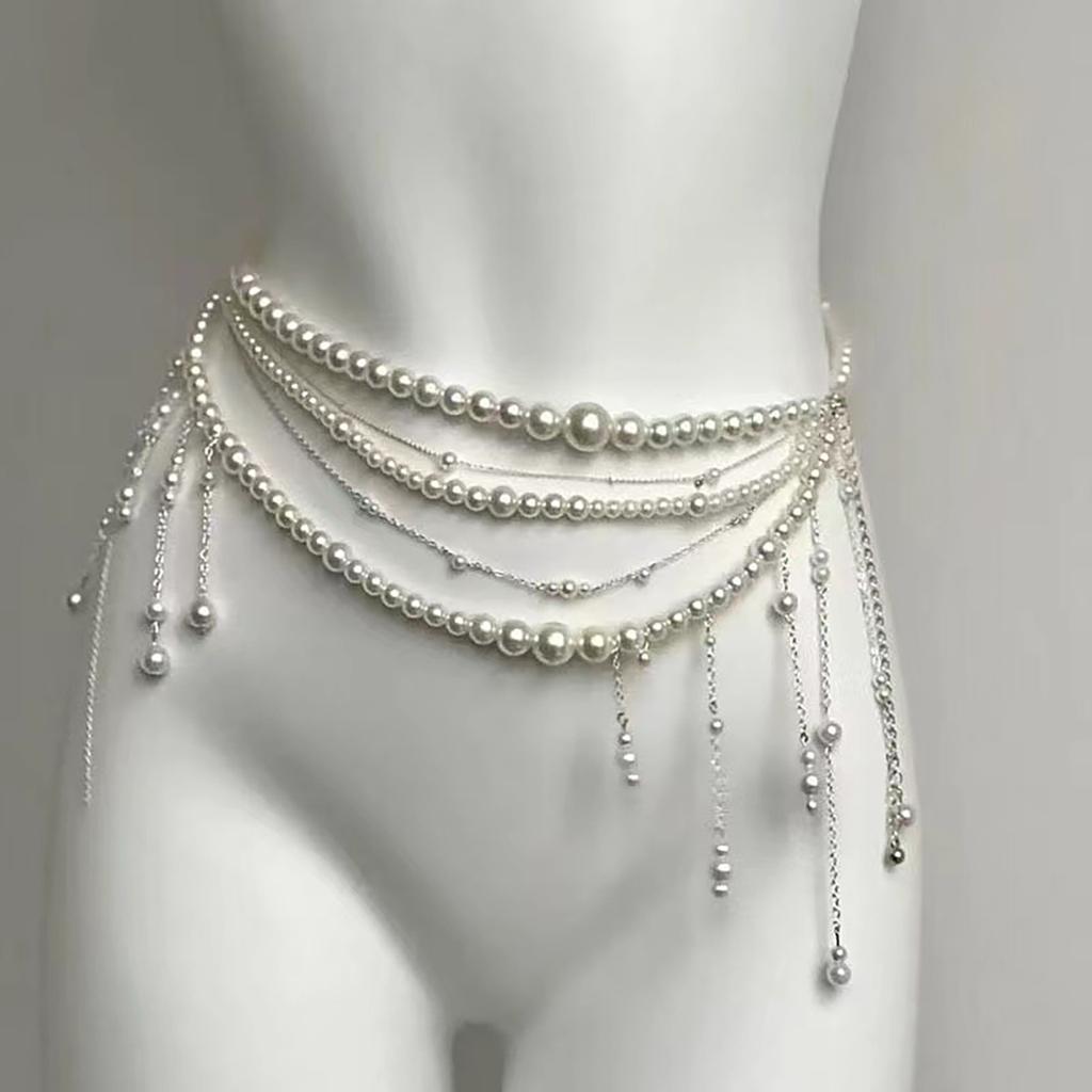 Fashionable Butterfly Tassels Waist Chain Trendy Sweet Body Chain For Women Girls Elegant Waist Chain Clothing Accessories Gifts