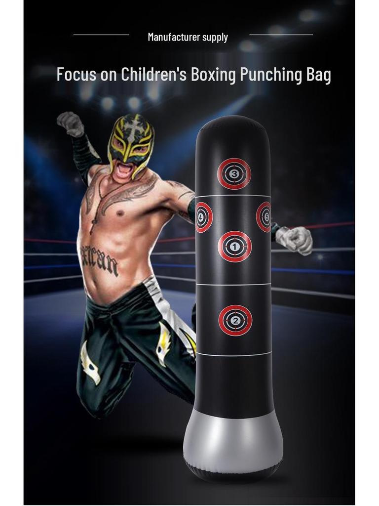 Durable Inflatable Boxing Punch Bag for Adults & Kids