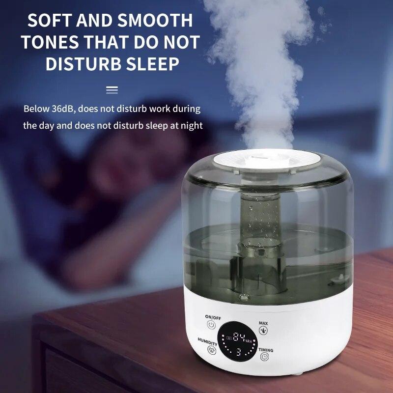 Household Large Capacity Humidifier Quiet Operation Remote Control Large Spray Humidification Machine with Aromatherapy Feature