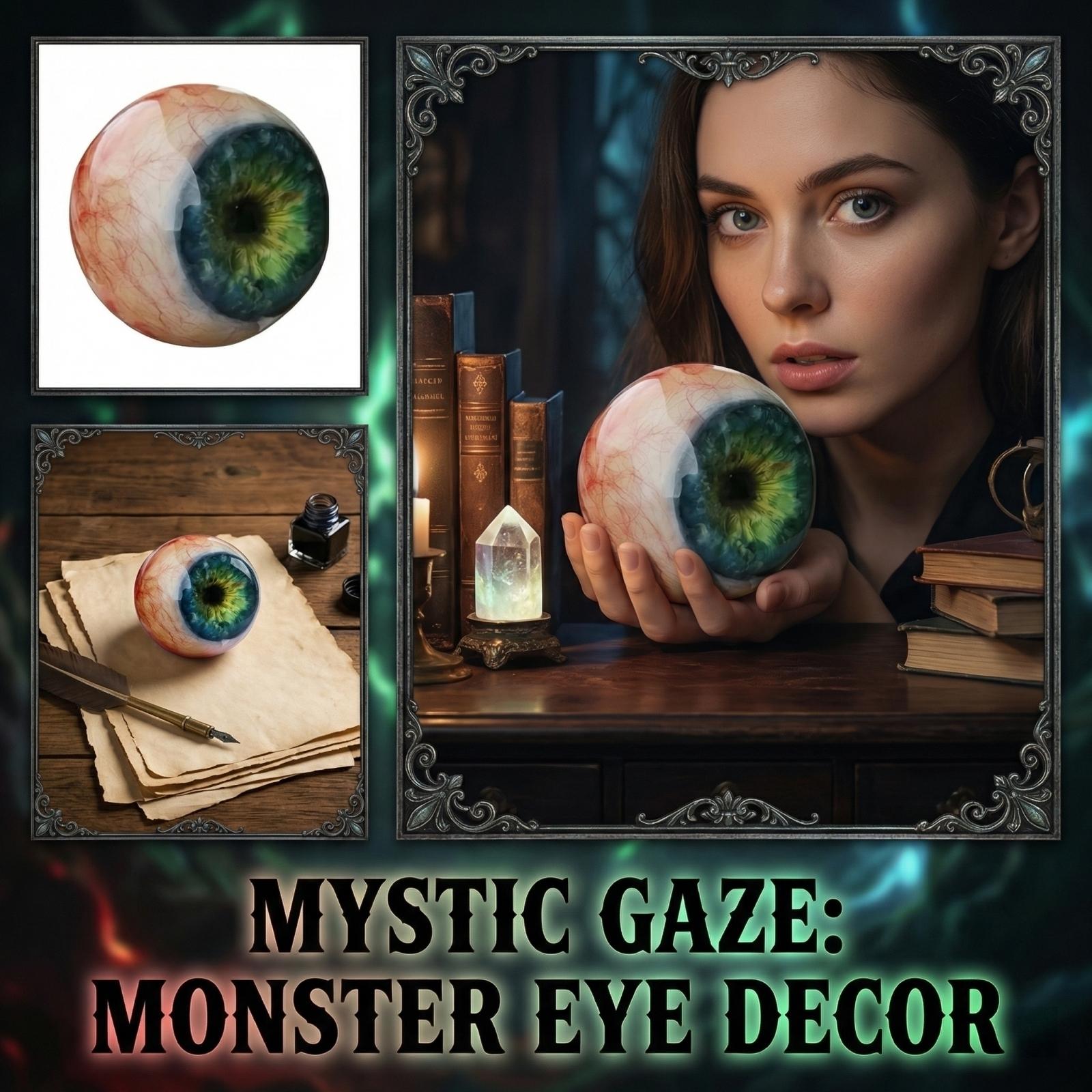 

Статуэтка «Демонические Глаза» - Жуткий Готический Декор для Дома, Статуэтка Ужасного Существа для Стола, Полки и Хэллоуина, Коллекционная Статуэтка, Нарисованная Вручную One Size