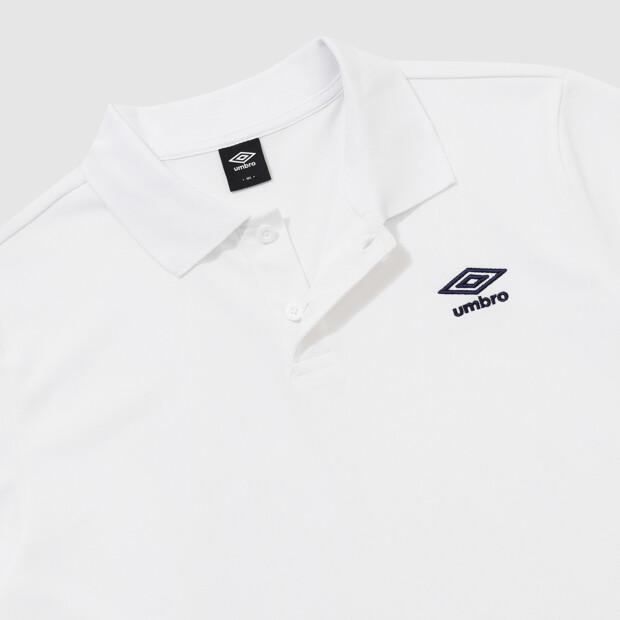 UMBRO Essential Collared Short Sleeve T-Shirt White Ur123Cts39