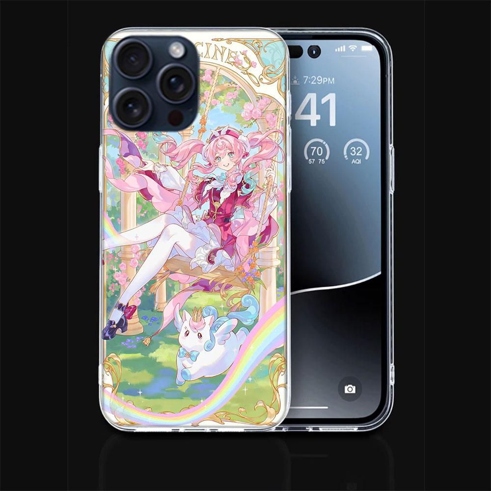 Honkai Star Rail Hyacine Clear Phone Case For Iphone 17 Air 16 Pro Max 15 Pro 14 Plus 17E 16E 11 13 12 Mini Cover Cases Fundas C