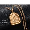 Anniyo (1piece) Russia Religious Jewelry Virgin Mary Jesus Orthodox Mosque Charm Pendant Chain Necklaces Poland @@