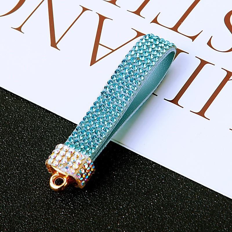 Colored Leather Keychain Rope Pendant Bag Decoration Fashion Gifts Ornament