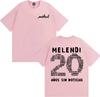 T-shirt Merch Rapper Melendi 20 Ans Sans Nouvelles 2026 Printemps Été Hommes Femmes Mode Rétro Manches Courtes Coton Haut Décontracté