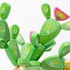 Kids Wooden Cactus Toy Alphabet Learning Toys Baby Balancing Cactus Toy Stacking Puzzles For Boys Girls