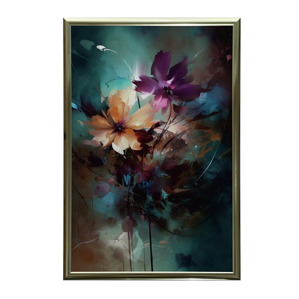 Kwiaty Nocy Kwiaty Nocy, 70X100 Cm, Rama Aluminiowa Czarna, Papier Matowy 230 Gsm