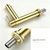 SUS304 Stainless Steel Waterfall Basin Tap Brushed Gold Single Cold Water Faucet for Bathroom Vanity