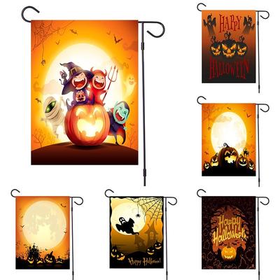 Halloween-Requisiten, Gartenflaggen, hängende Banner, Outdoor-Rasen- und Hofflaggen