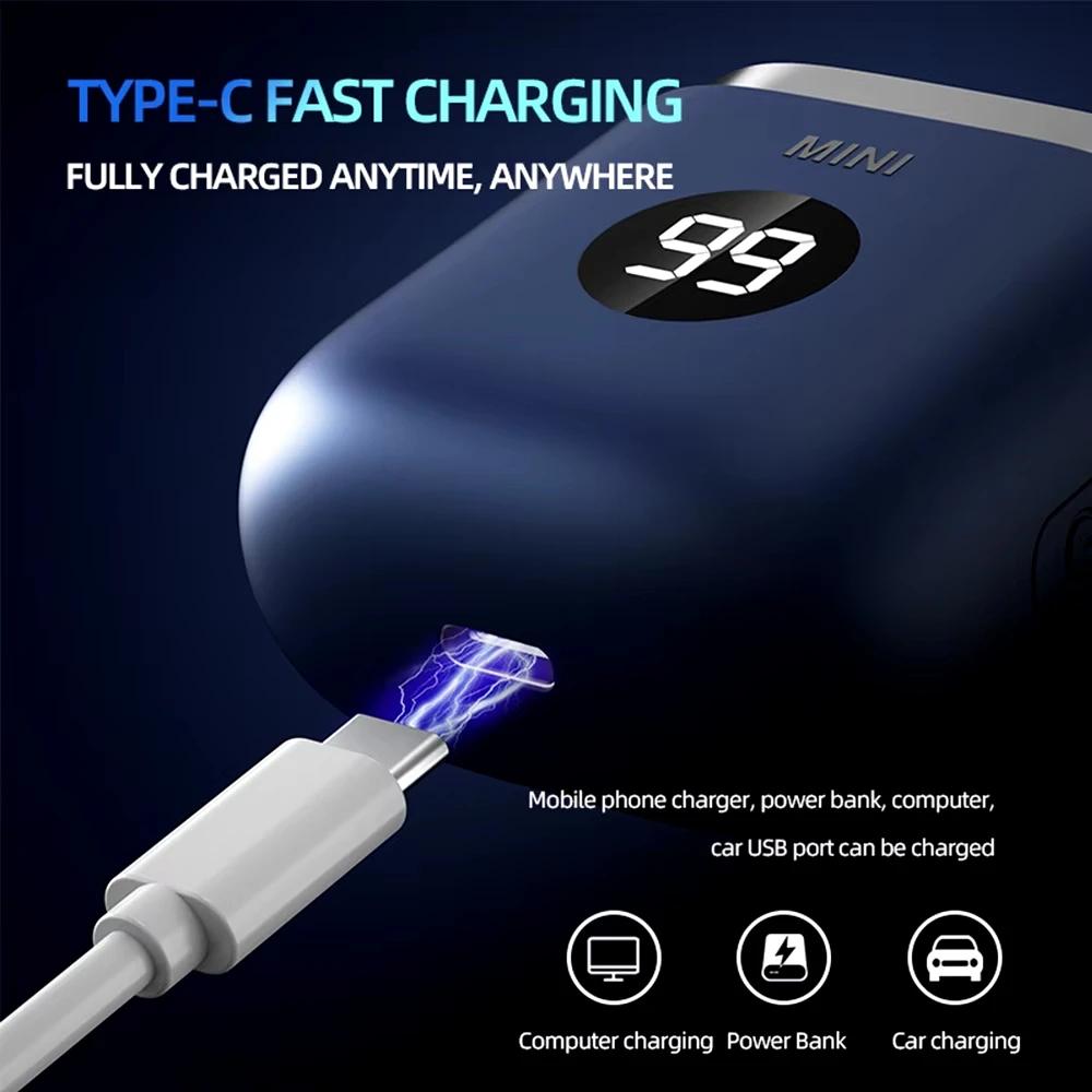 Nový přenosný mini elektrický holicí strojek kapesní velikost elektrický holicí strojek pro muže dobíjecí mokré i suché holení výkonný vodotěsný elektrický holicí strojek