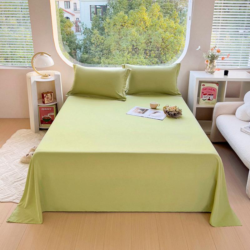 

Односторонняя простыня, Односпальное одеяло, Хлопок, приятный к коже, Однотонный бытовой, Простая двойная полировка 230*250CM трава зеленый