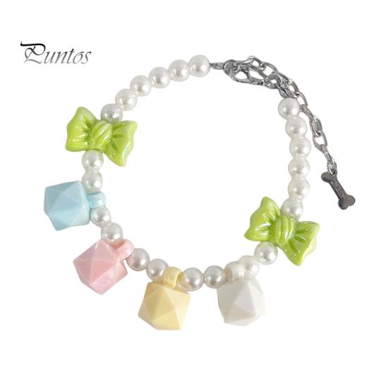 

Ошейник из искусственного жемчуга для домашних животных, регулируемый ошейник для щенков, собак, кошек, свадеб, дней рождения, вечеринок, цветной бант, украшения для собак, кошек, реквизит для фотосъемки на открытом воздухе L