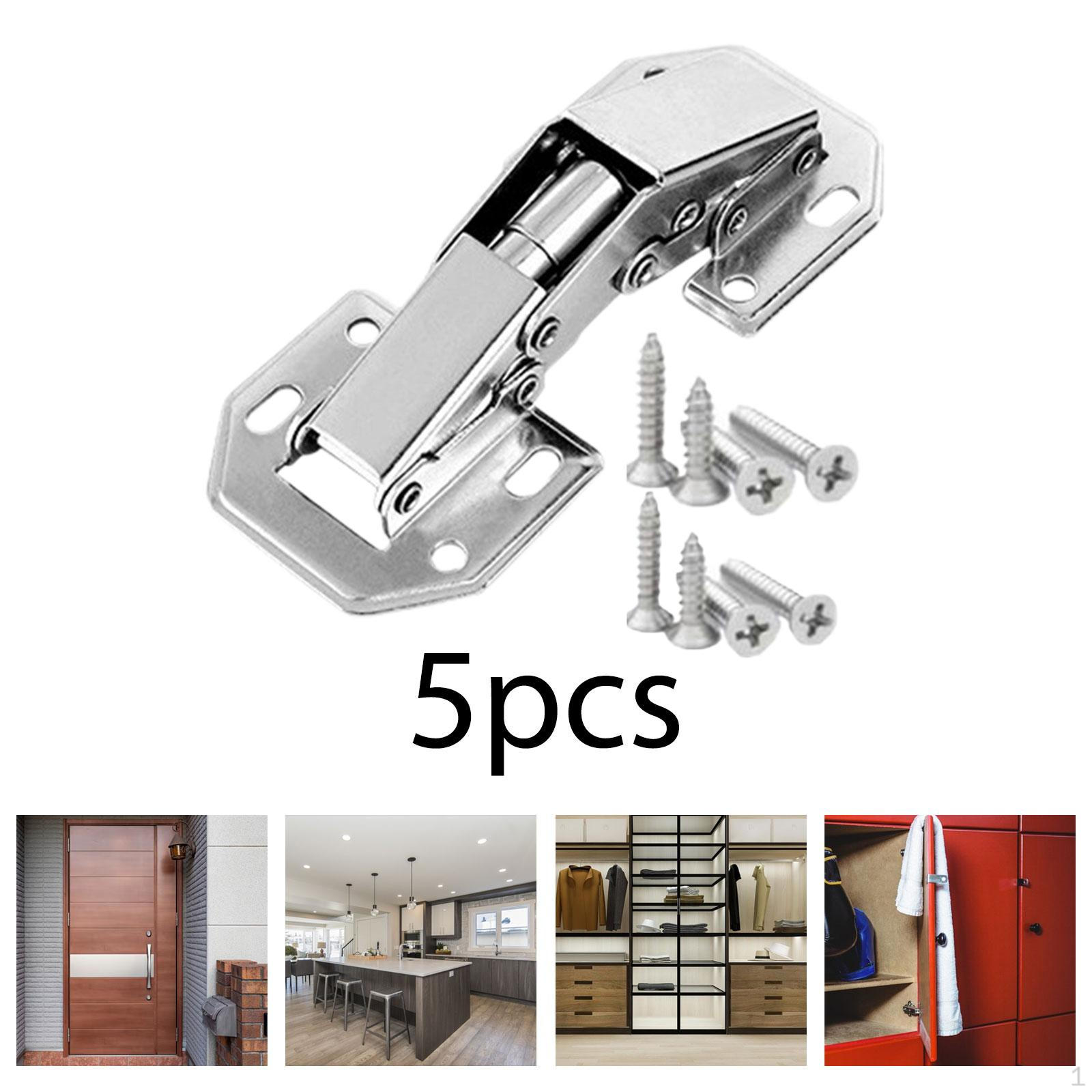 

5 шт. петли для шкафа, дверцы шкафа, аксессуары для скрытых дверей 10.3cmx4.4cm