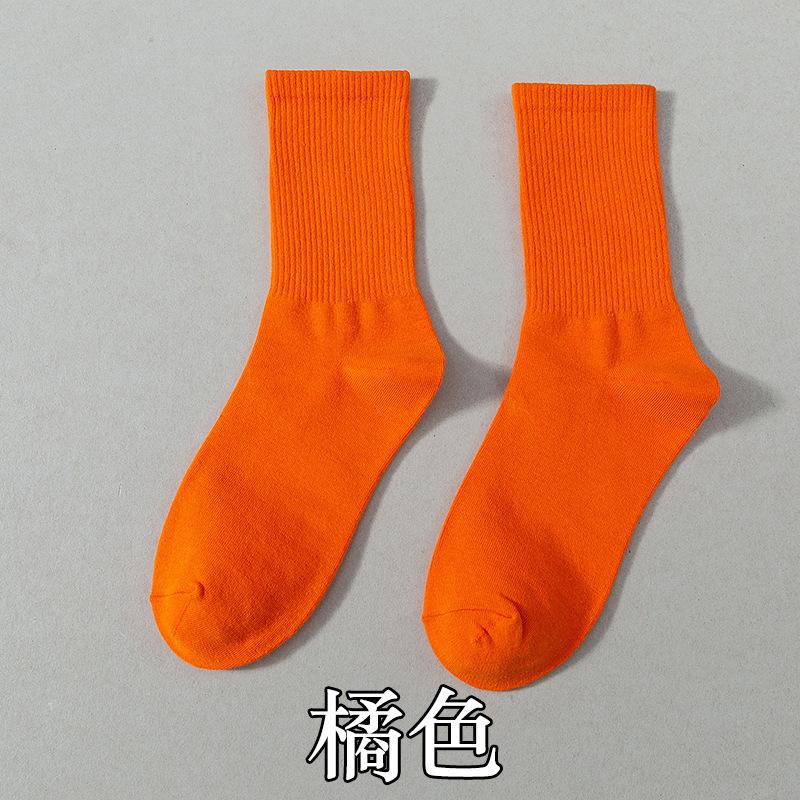 Socks Season Cotton Socks Breathable Medium Tube Socks Street Tide Socks Candy Color High Top Socks