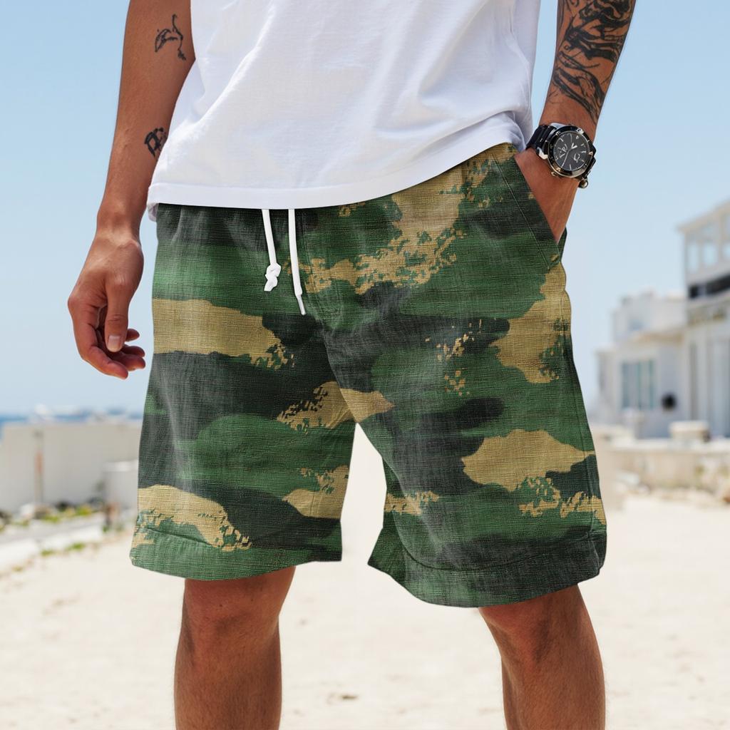 Men's Summer Large Casual Loose Sports Pants Beach Shorts