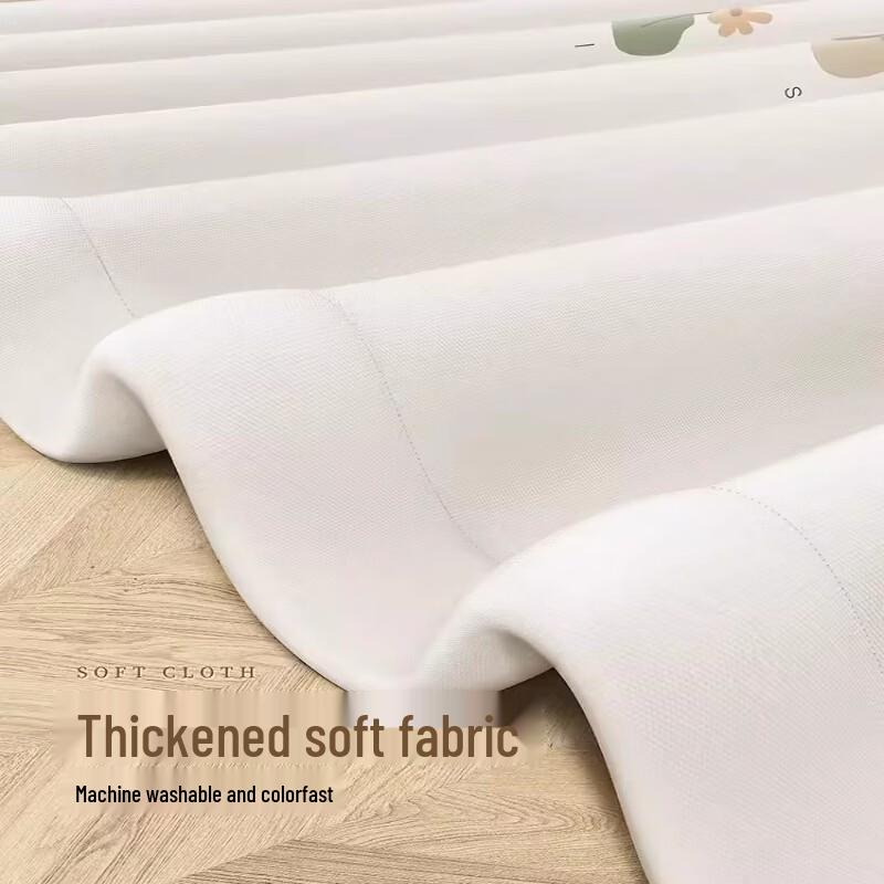 Handun Magnetic Weighted Shower Curtain Set with Telescopic S-Rod