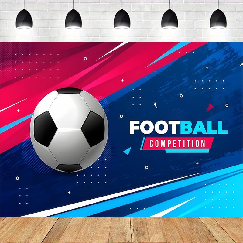 1 Stück Fußballspiel Hintergrundtuch Banner geeignet für Fußballspiel Dekoration Jubiläum Feiertagsfeier