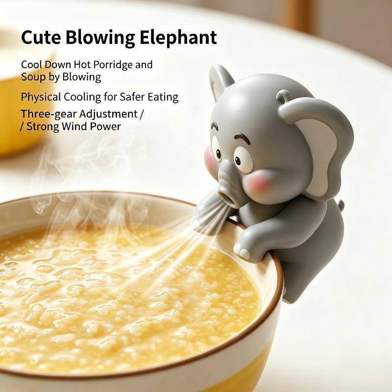 Portable Food Cooling Fan Compact Space Saving Fast Cooling for Soup Noodle Cups Bowls Small Apartment Kitchen Gadget