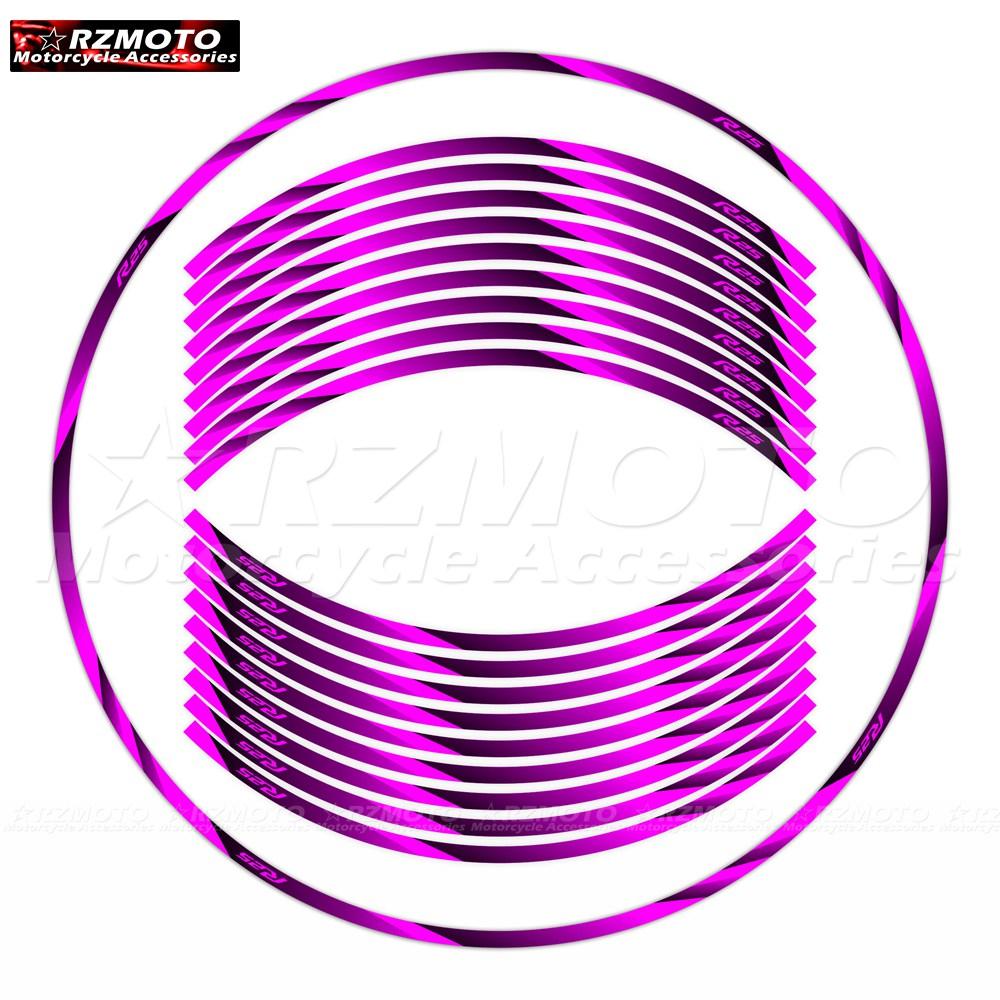 Motorcycle Wheel Stickers Reflective Rim Decal 17 Inch Stripe Tape Sticker Accessories For Motorcycle YZF-R25 YZF R25